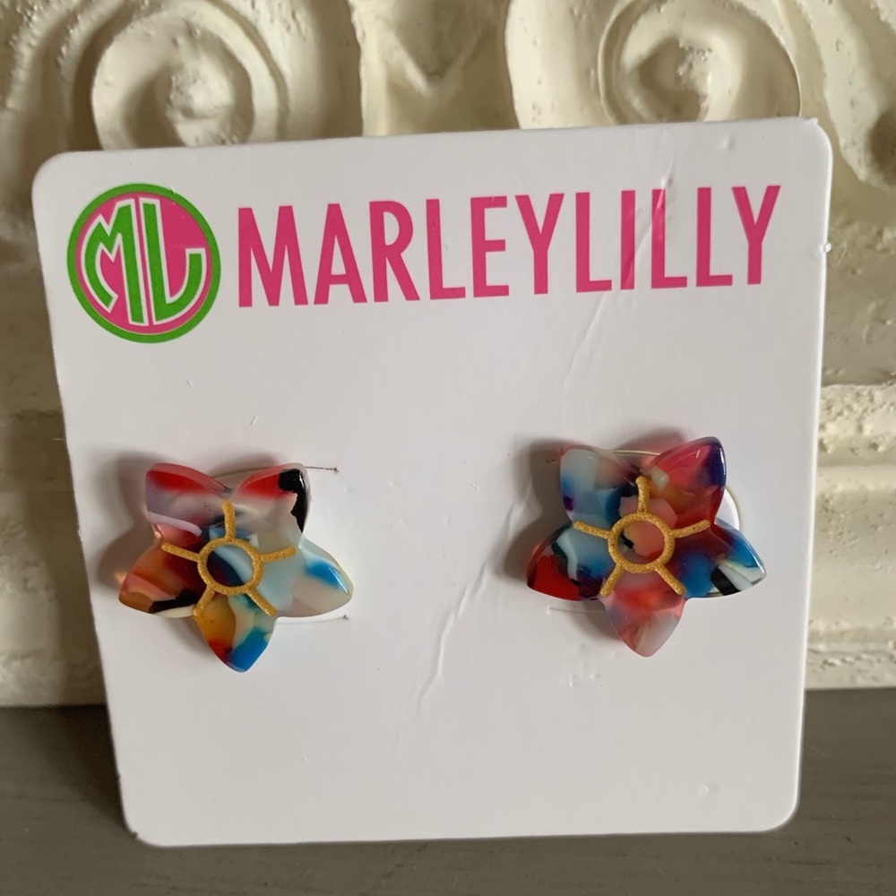NWT Marley Lilly flower earrings